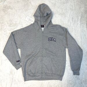 Vintage UCLA Hoodie Pullover Drawstring L Mens Womens Unisex 1999 USA Gray